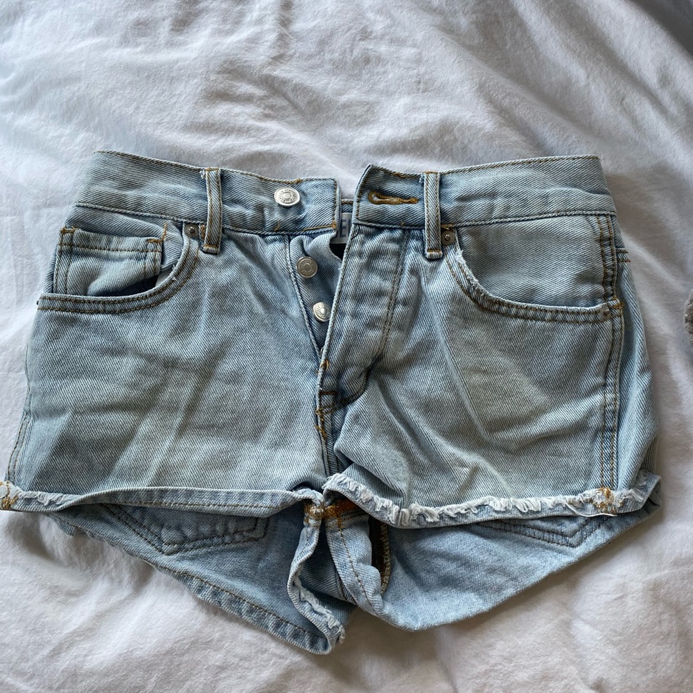 Blue jean shorts
